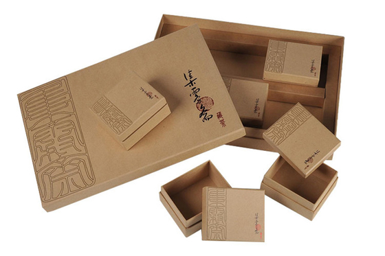 Recyklingowe pudełka do pakowania prezentów, pudełka na prezenty Kraft Art Paper High End