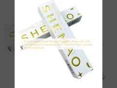 Custom Luxury Paper Mascara Packaging Boxes with Gold Foil Stamping & Embossed Logo – Premium Paper Cosmetic Box Manufacturer