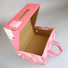Printing CMYK 3 Ply Strong Corrugated Box Shoes Packaging With Handle Rope
