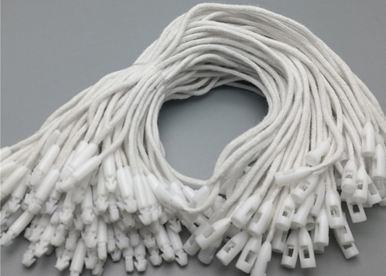kupować Biały plastikowy Clohting Tag String Black Stock Hang Tag Producent z zapięciem Bullet online manufacture