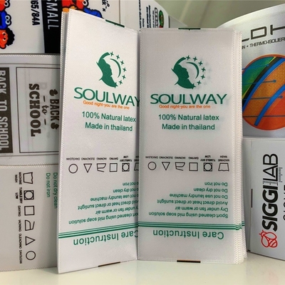 kupować Odzież drukowana satynowa etykieta pielęgnacyjna Symbole instrukcji prania Symbole tagów prania online manufacture