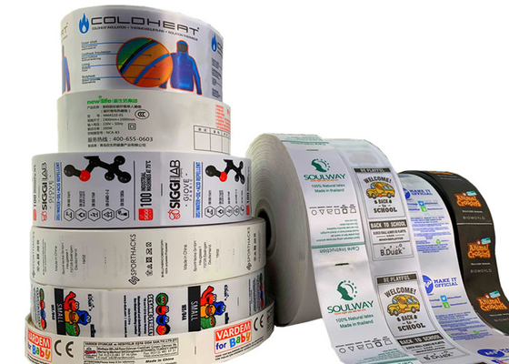 kupować Drukowane symbole etykiet z poliestru z recyklingu odzieży, które oznaczają etykiety instrukcji prania online manufacture