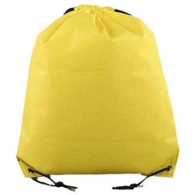 Printed Non Woven Branded Drawstring Bag Black Drawstring Backpack Gift Bags For Events