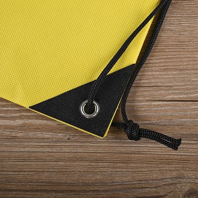 Printed Non Woven Branded Drawstring Bag Black Drawstring Backpack Gift Bags For Events