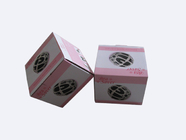 Printed White Square Paper Box With Auto-Lock Bottom Custom Cream Boxes