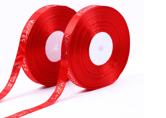 kupować Logo Bespoke Printed Ribbon Srebrne tłoczenie do dekoracji opakowań online manufacture