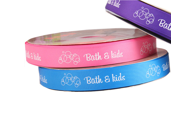 kupować Corporat Custom Printed Ribbon Roll Aplikacja ślubna Piękna powierzchnia online manufacture