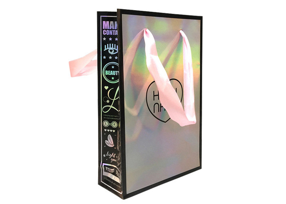 kupować Luksusowe papierowe torby na zakupy z hologramem na zamówienie online z nadrukiem graficznym online manufacture