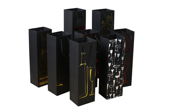 kupować Niestandardowe drukowane torby na alkohol z grubego papieru Producent hurtowy online manufacture