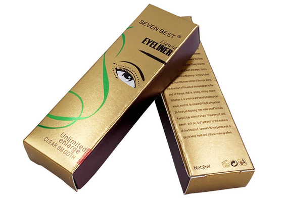 Dobra cena. Zamów drukowane luksusowe złote pudełka kartonowe Eye Liner Packaging Hurtowo w Internecie