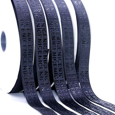 Dobra cena. Custom Luxury Foam Logo Drukowane Grosgrain Ribbon 3D Podniesiony Logo Branded Ribbon w Internecie
