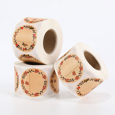 Dobra cena. Niestandardowe naklejki z papieru kraft z nadrukiem, ekologiczne naklejki z logo, producent w Internecie